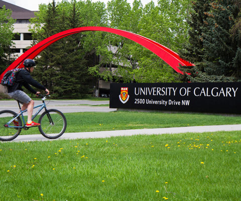University of Calgary signage