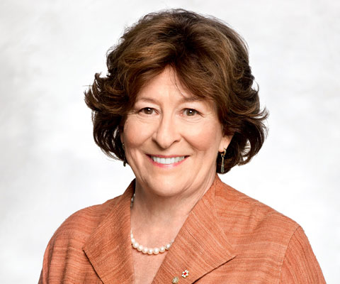 Louise Arbour smiling at the camera