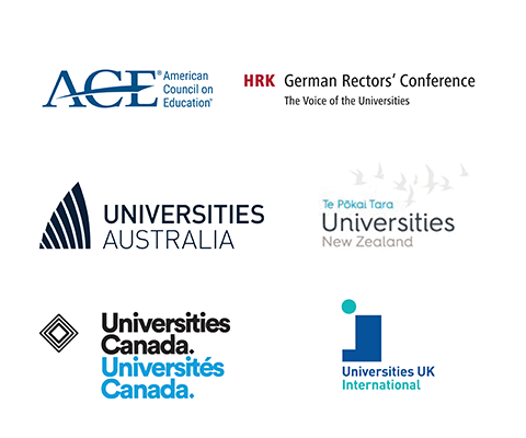 Logos: American Council on Education, German Rectors