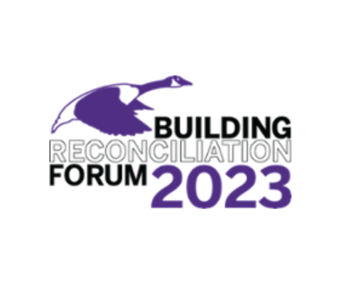 Logo for the Building Reconciliation Forum 2023 featuring a goose