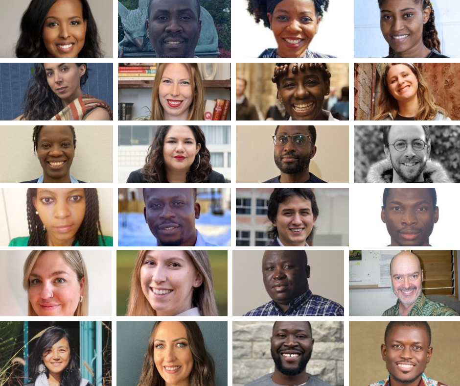 24 Headshots of smiling people