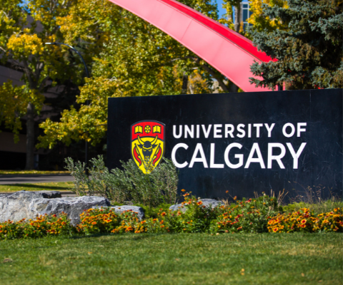 University of Calgary sign outside