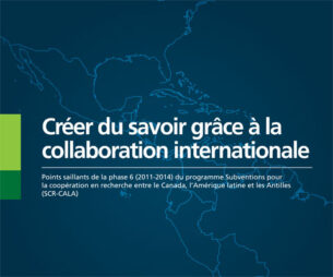 Text on photo: Knowledge creation through international collaboration: 2011-2014 LACREG program.