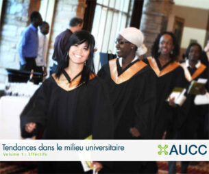 Group of graduates in their robes during convocation ceremony