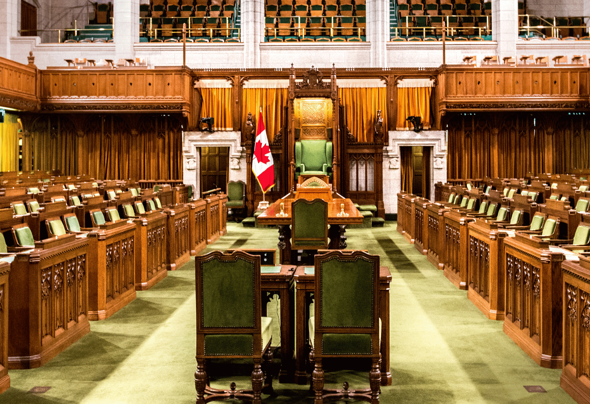 A photo of the Canadian House of Commons.